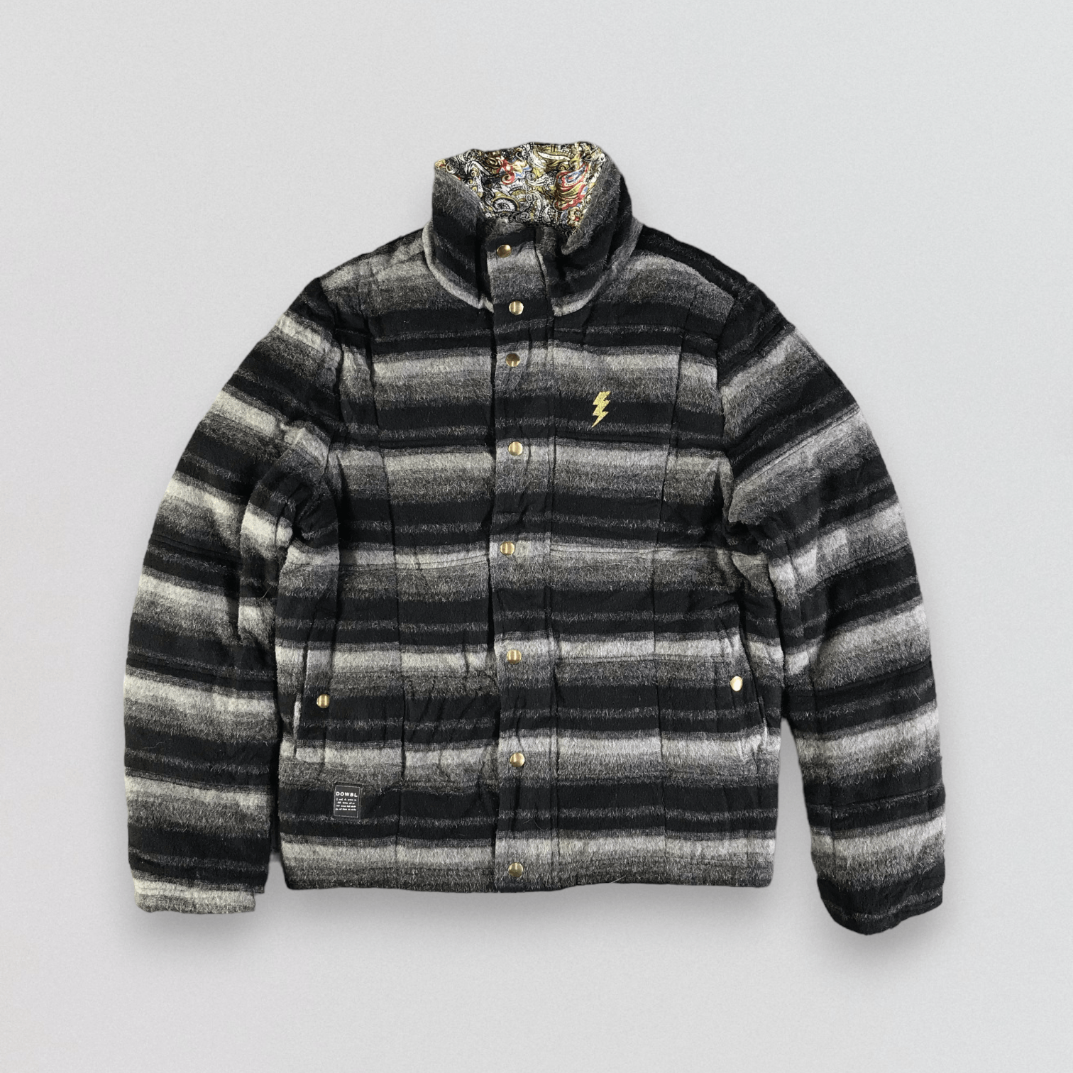 Japanese Brand DOWBL Stripe Wool Jacket Size US S / EU 44-46 / 1 - 1 Thumbnail