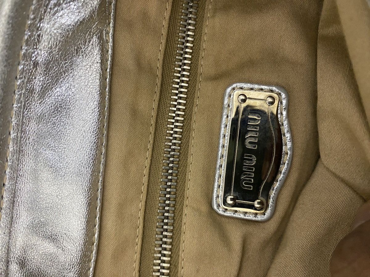Designer × Miu Miu Miu Miu Coffer Patchwork Metallic Silver & Gold leather Size ONE SIZE - 8 Thumbnail