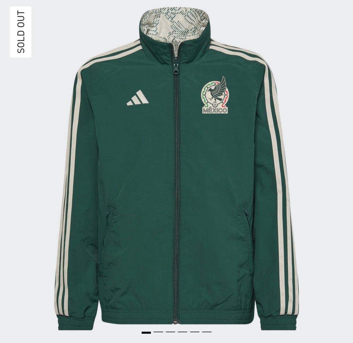 Adidas Mexico Anthem Jacket Reversible 2022 Size US L / EU 52-54 / 3 - 7 Thumbnail