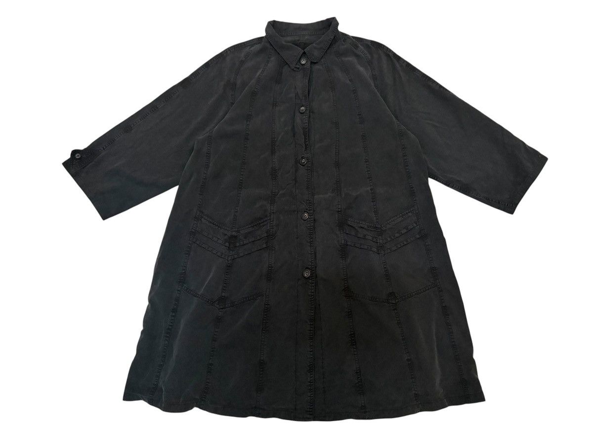 Japanese Brand DEUXIÈME CLASSE 🇯🇵 BLACK LABEL LYOCELL LONG JACKET MINIMALIST Size M / US 6-8 / IT 42-44 - 2 Thumbnail
