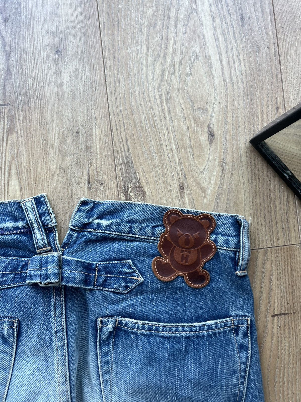 HYSTERIC GLAMOUR KINKY TEDDY BEAR SELVEDGE JEANS Y2K RARE
