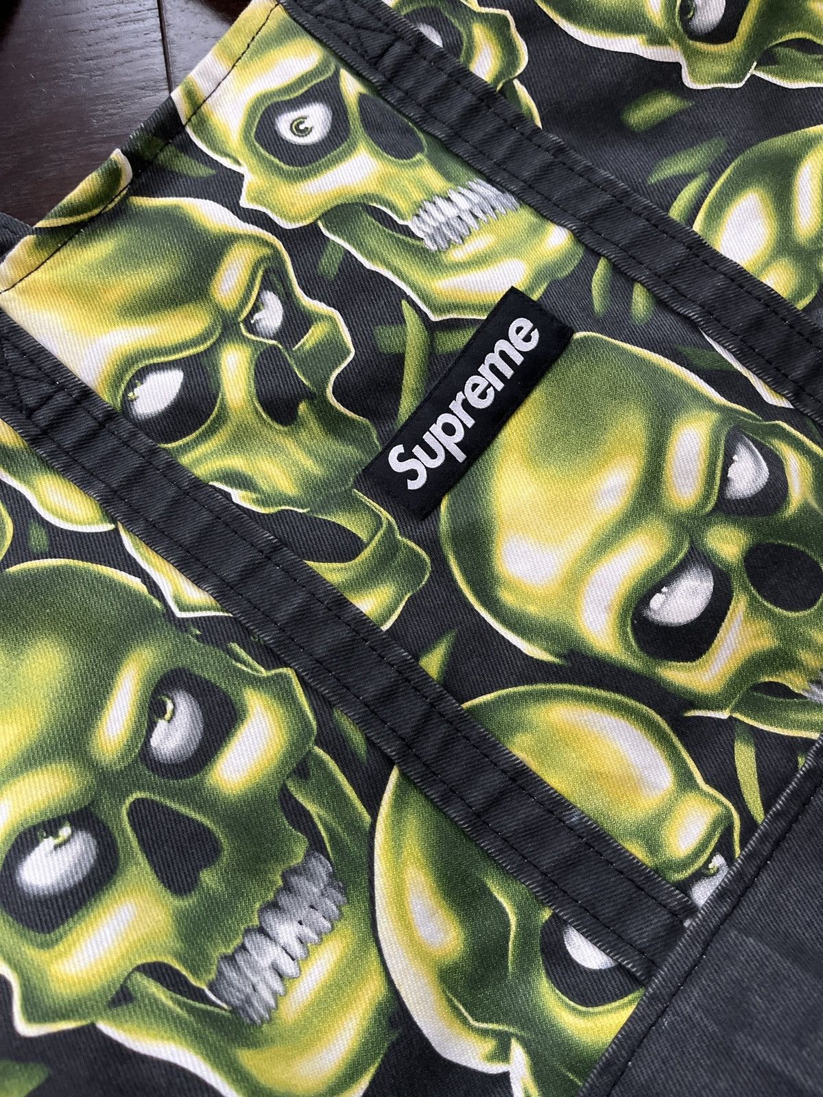 Liquid Blue × Supreme Supreme Skull Pile Denim Tote SS18 Size ONE SIZE - 2 Thumbnail