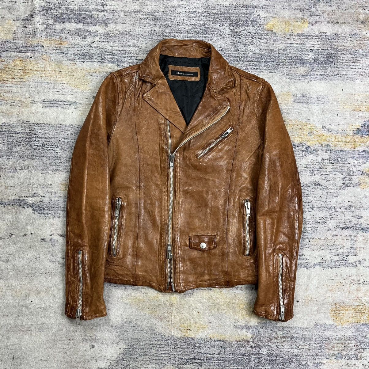 Isamu Katayama Backlash Black by Vanquish double riders leather jacket Size US S / EU 44-46 / 1 - 1 Thumbnail