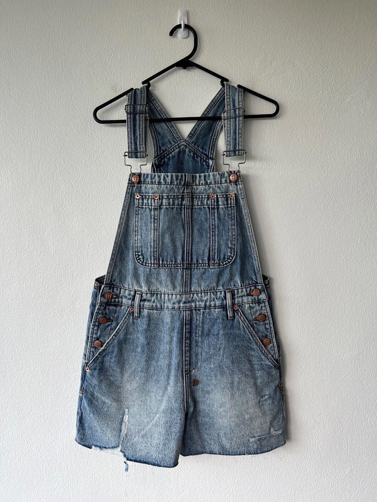 Ksubi new Ksubi womens dress jumpsuit shorts denim overall 23 5 Size 23" - 1 Thumbnail