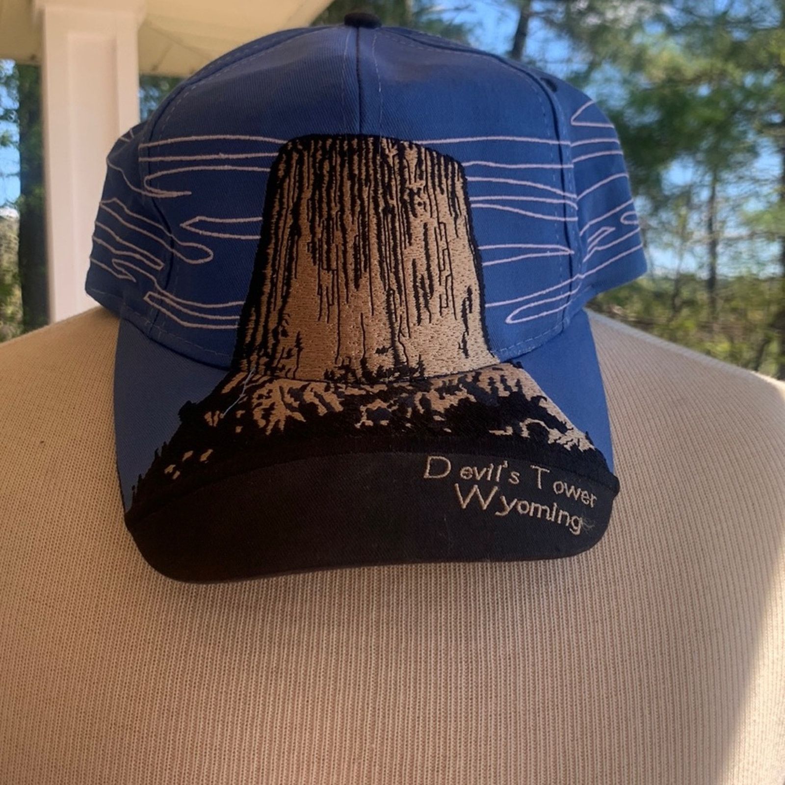 Vintage Devil's Tower Wyoming Trucker Hat Baseball Hat Cap Size ONE SIZE - 1 Thumbnail