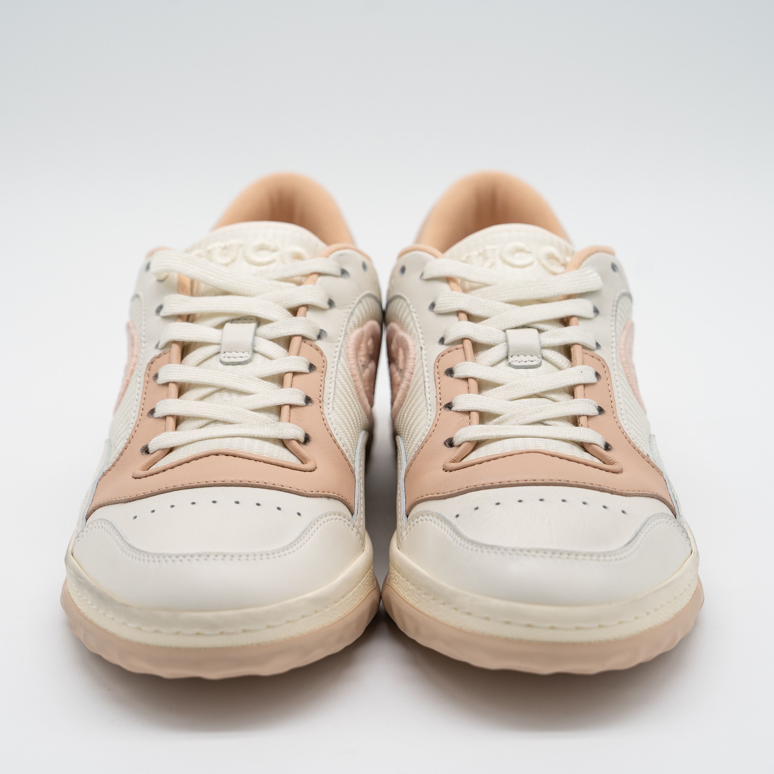 Gucci Gucci MAC80 White Pink GG Distressed Sneakers Size US 8.5 / IT 38.5 - 2 Thumbnail