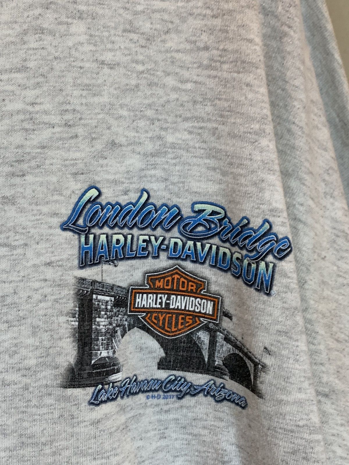 Harley Davidson *RARE* Harley Davidson London Bridge Lake Havasu Biker Shirt Size US XXL / EU 58 / 5 - 4 Thumbnail