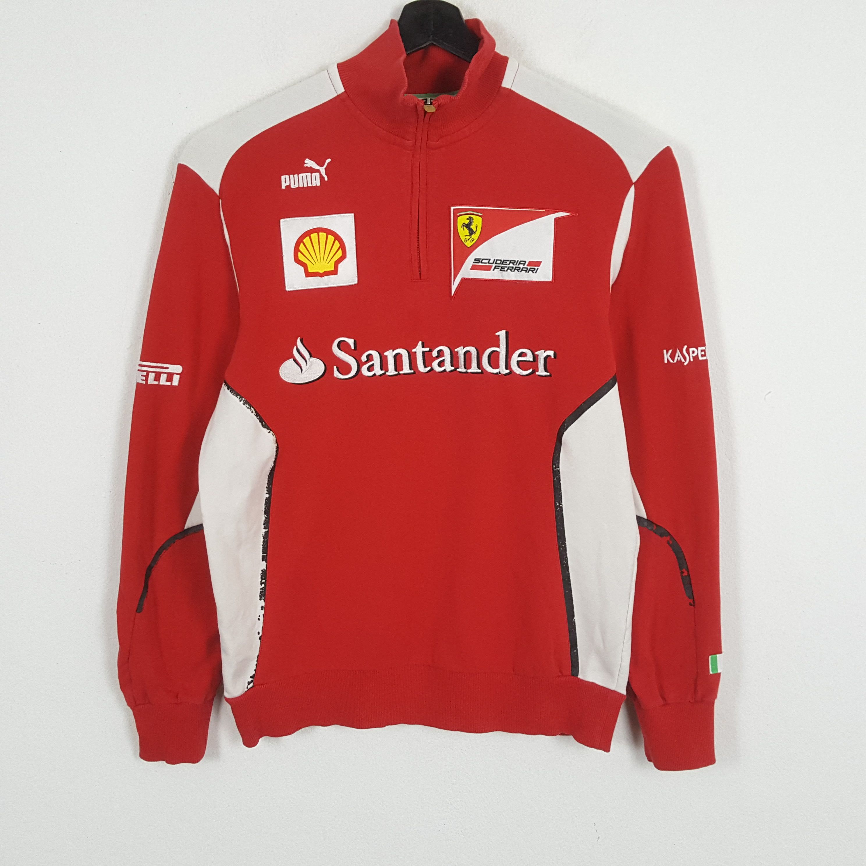 Ferrari × Puma × Vintage PUMA FERRARI SHELL Motorsports Half Zipper Sweatshirt Size US M / EU 48-50 / 2 - 1 Thumbnail