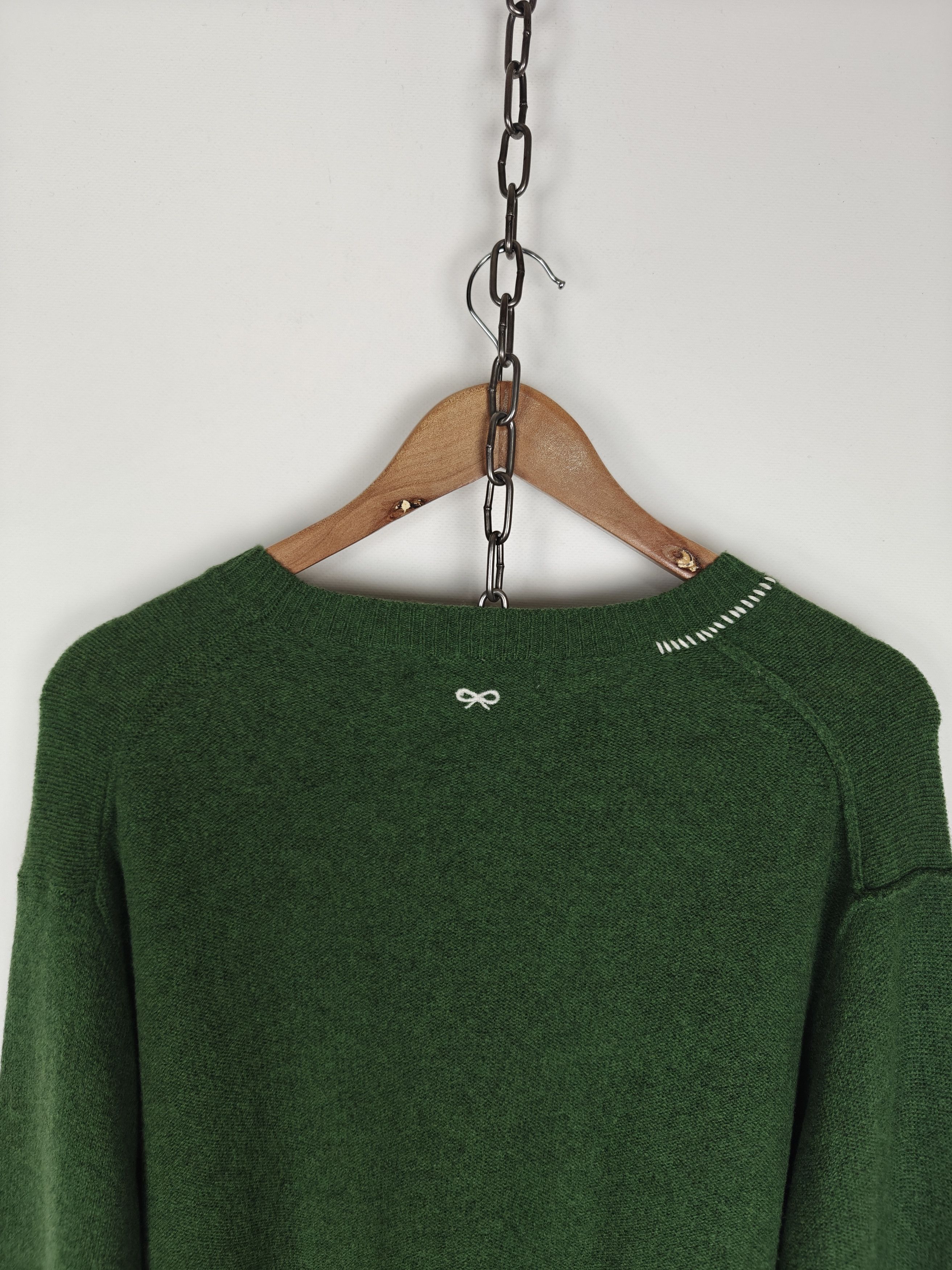 Uniqlo Uniqlo x Anya Hindmarch Wool Sweater Green Pullover XL Size XL / US 12-14 / IT 48-50 - 9 Thumbnail