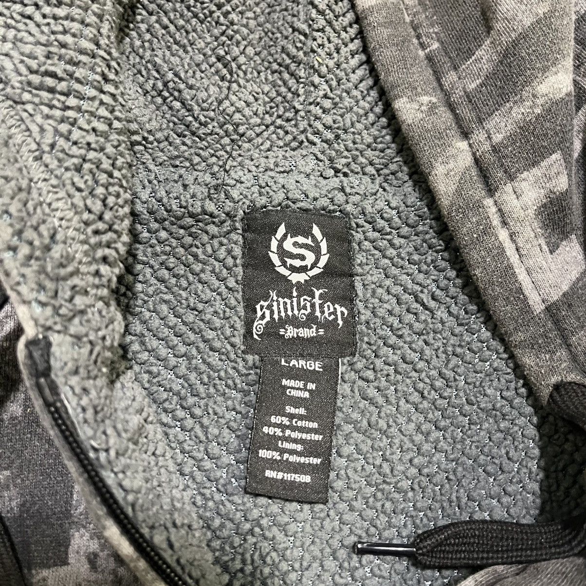 Vintage VINTAGE Y2K SINISTER GRUNGE CYBER SKATER ZIP UP HOODIE LARGE Size US L / EU 52-54 / 3 - 8 Thumbnail