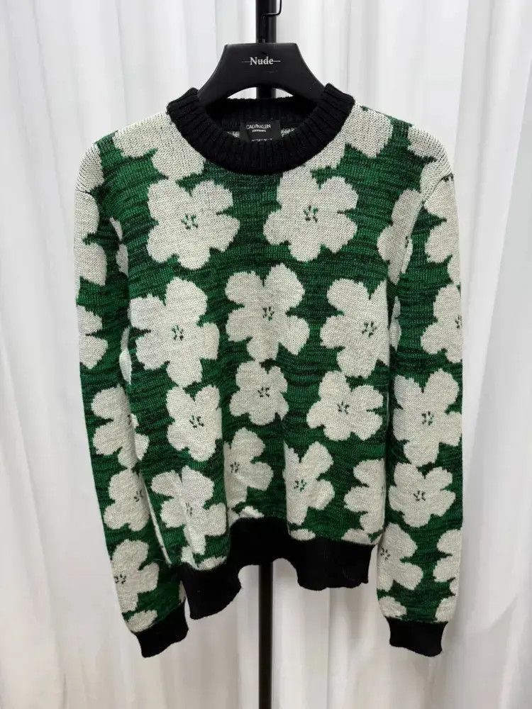 Raf Simons CK 205W39NYC x Raf Simons x Andy Warhol Flower Knitwear Size US S / EU 44-46 / 1 - 2 Thumbnail