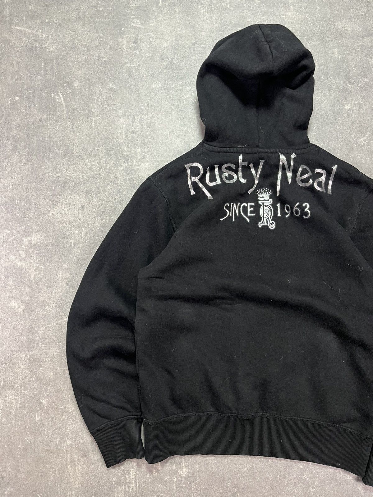 Japanese Brand 00s Rusty Neal Ed Hardy Style Printed Hoodie L Affliction Size US L / EU 52-54 / 3 - 9 Thumbnail