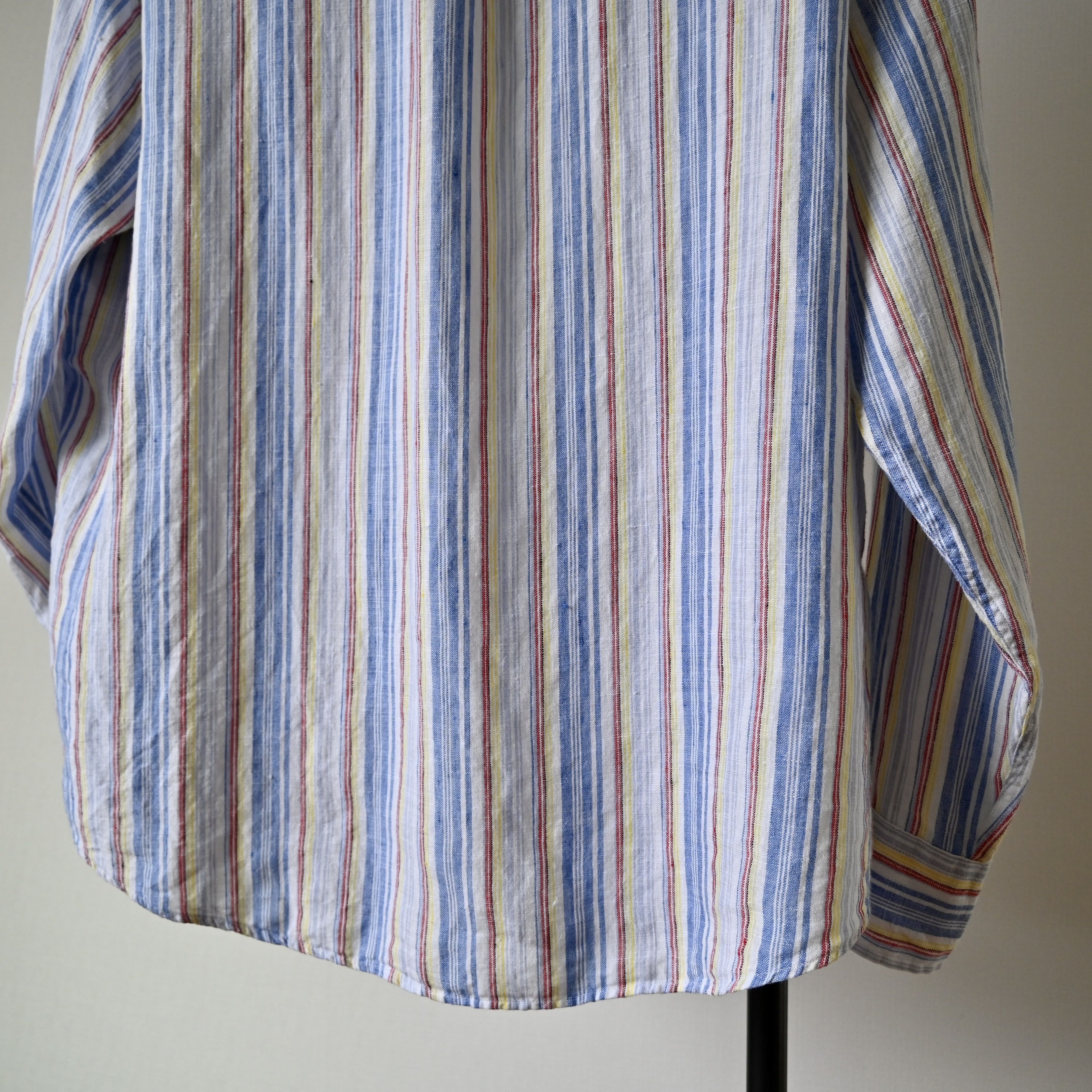 J.Crew VTG 2000s J.Crew sunshine colored stripe linen shirt Size US M / EU 48-50 / 2 - 8 Thumbnail