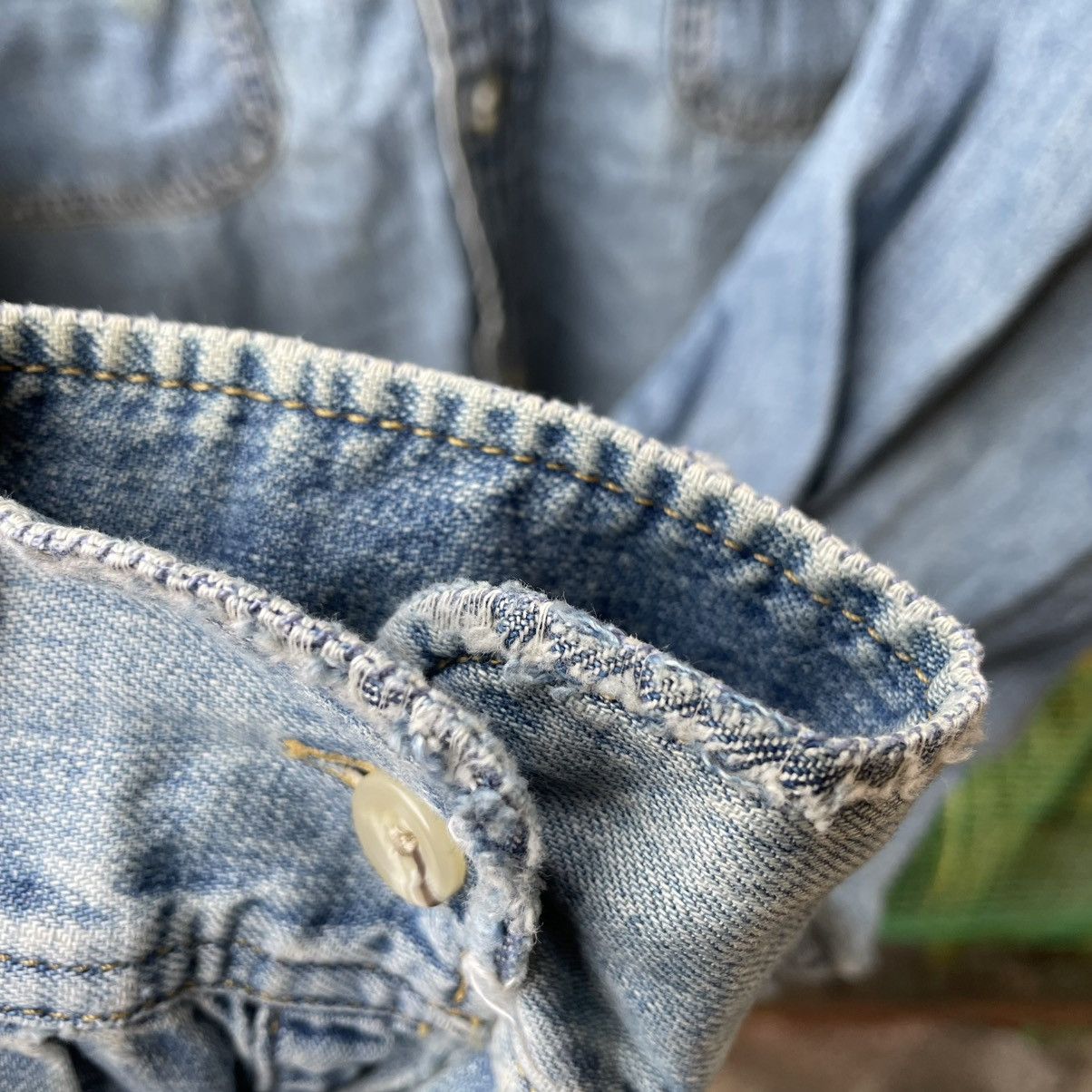 Levi's Vintage Clothing 🔥Vtg Levis Stoned Washed Double Pocket Women Buttons Shirts Size M / US 6-8 / IT 42-44 - 8 Thumbnail