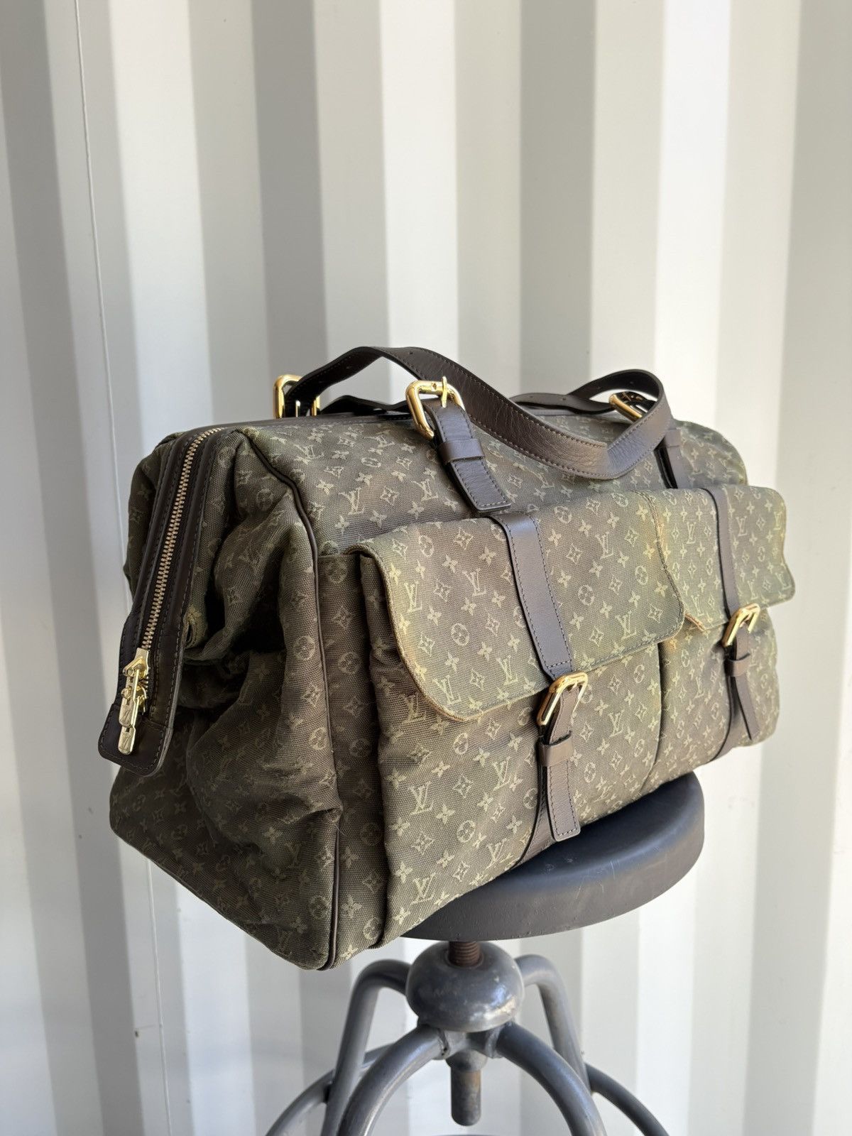 Louis Vuitton Louis Vuitton Mini Lin Monogram Duffle Bag Size ONE SIZE - 2 Thumbnail