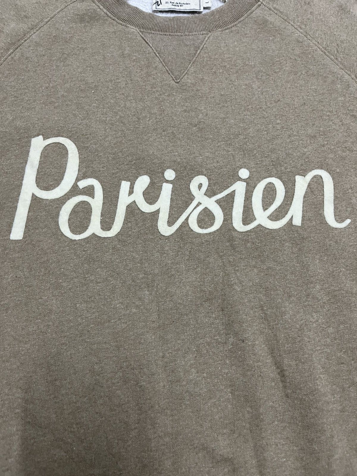 Maison Kitsune Maison Kitsune Pullover Sweatshirt Gray M Size US L / EU 52-54 / 3 - 3 Thumbnail