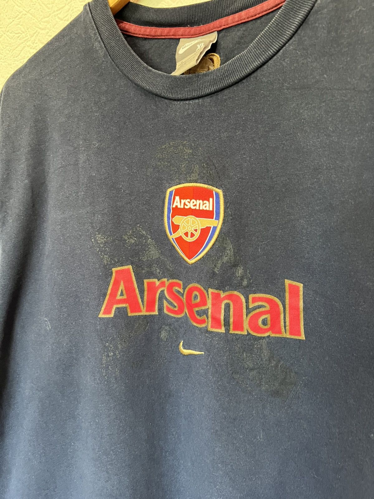 Nike 00s Vintage Nike Arsenal T Shirt Tee Soccer Size US XL / EU 56 / 4 - 2 Thumbnail