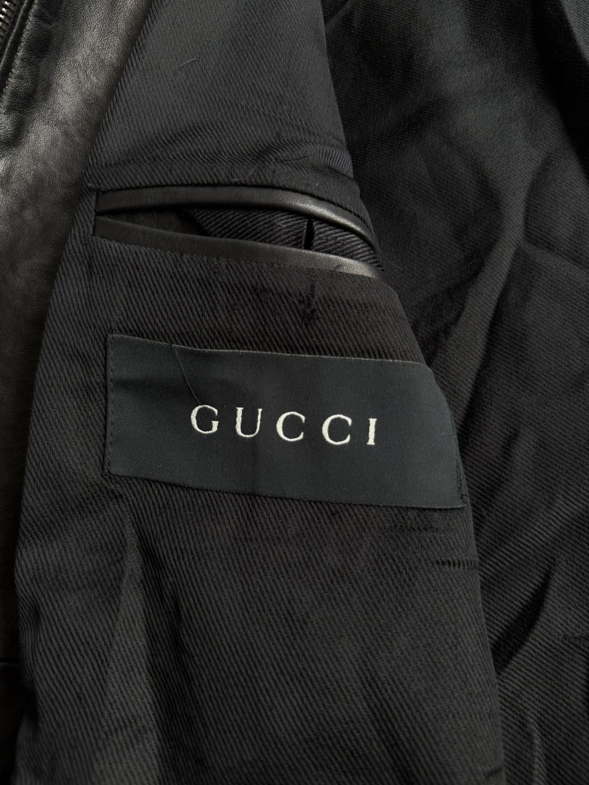 Gucci Gucci - Tom Ford Era Biker Leather Jacket Size US S / EU 44-46 / 1 - 8 Thumbnail