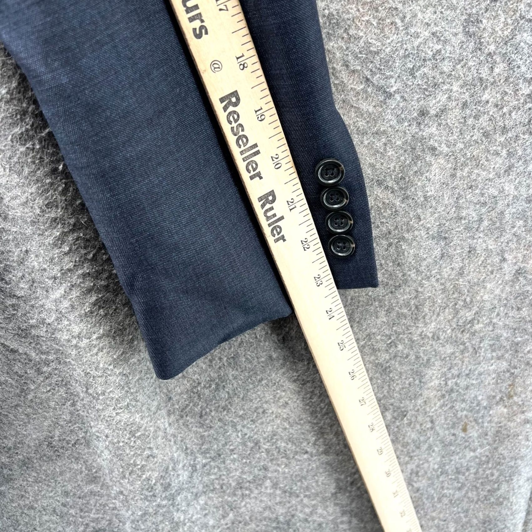 J.Crew J. Crew Blazer Men 38S Blue Wool Single-Breasted Two-Button Jacket Coat Short Length Dress Suit Tuxedo Style Village? Size 38R - 5 Thumbnail