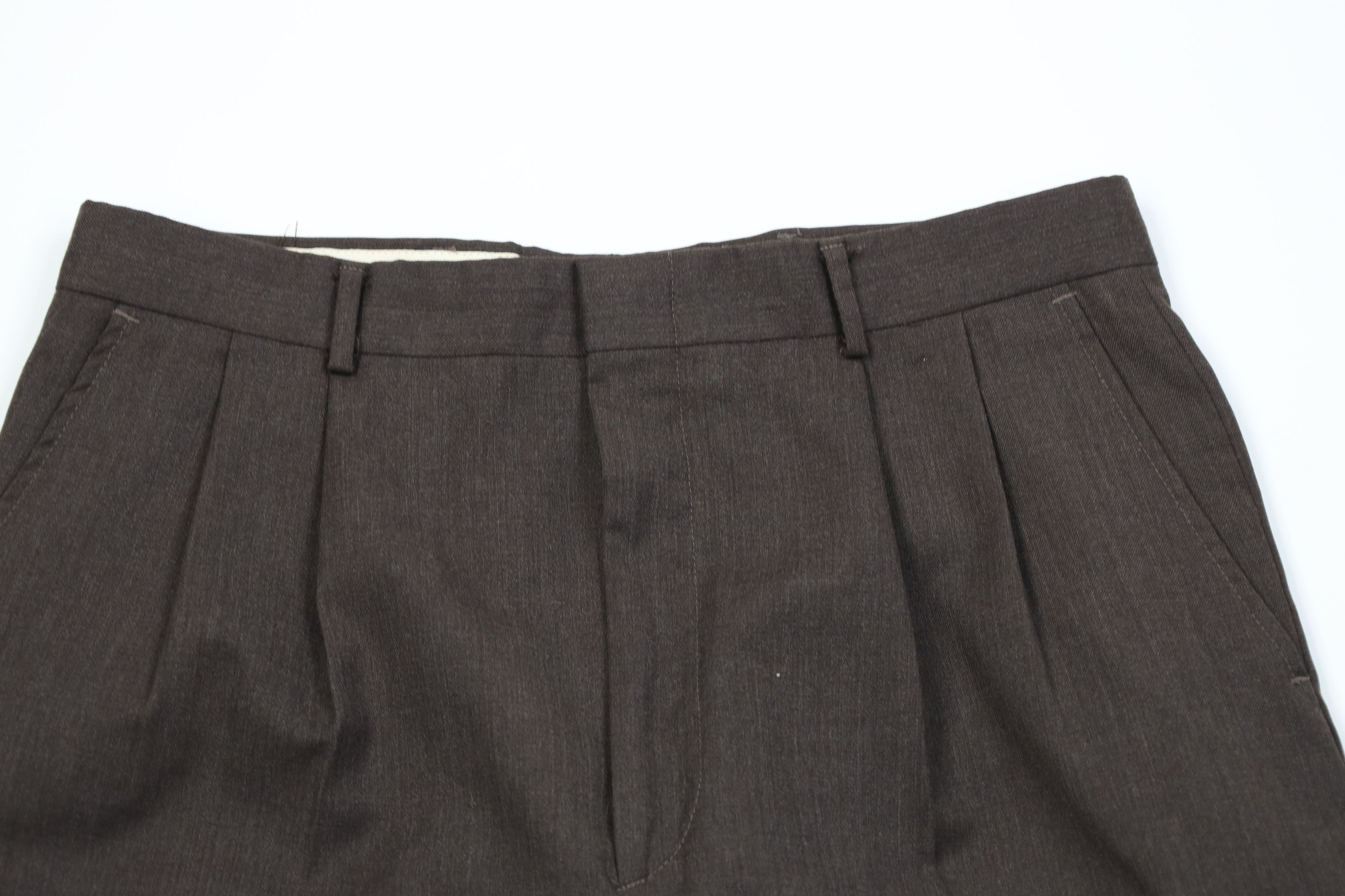 Vintage Vintage 70s Streetwear Wool Knit Wide Leg Chino Pants USA Size US 34 / EU 50 - 2 Thumbnail