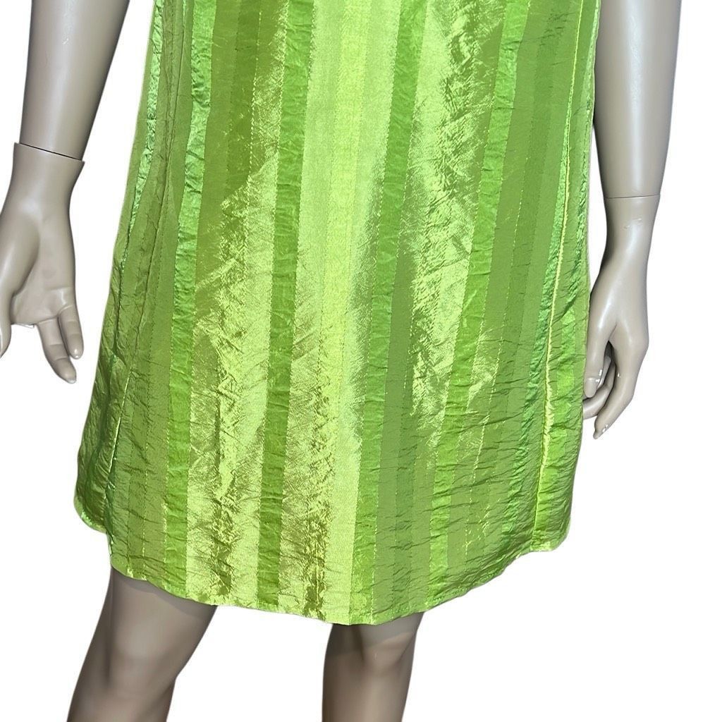 SikSilk Megan Silk Mini Green Lime Dress (019) Size S / US 4 / IT 40 - 4 Thumbnail