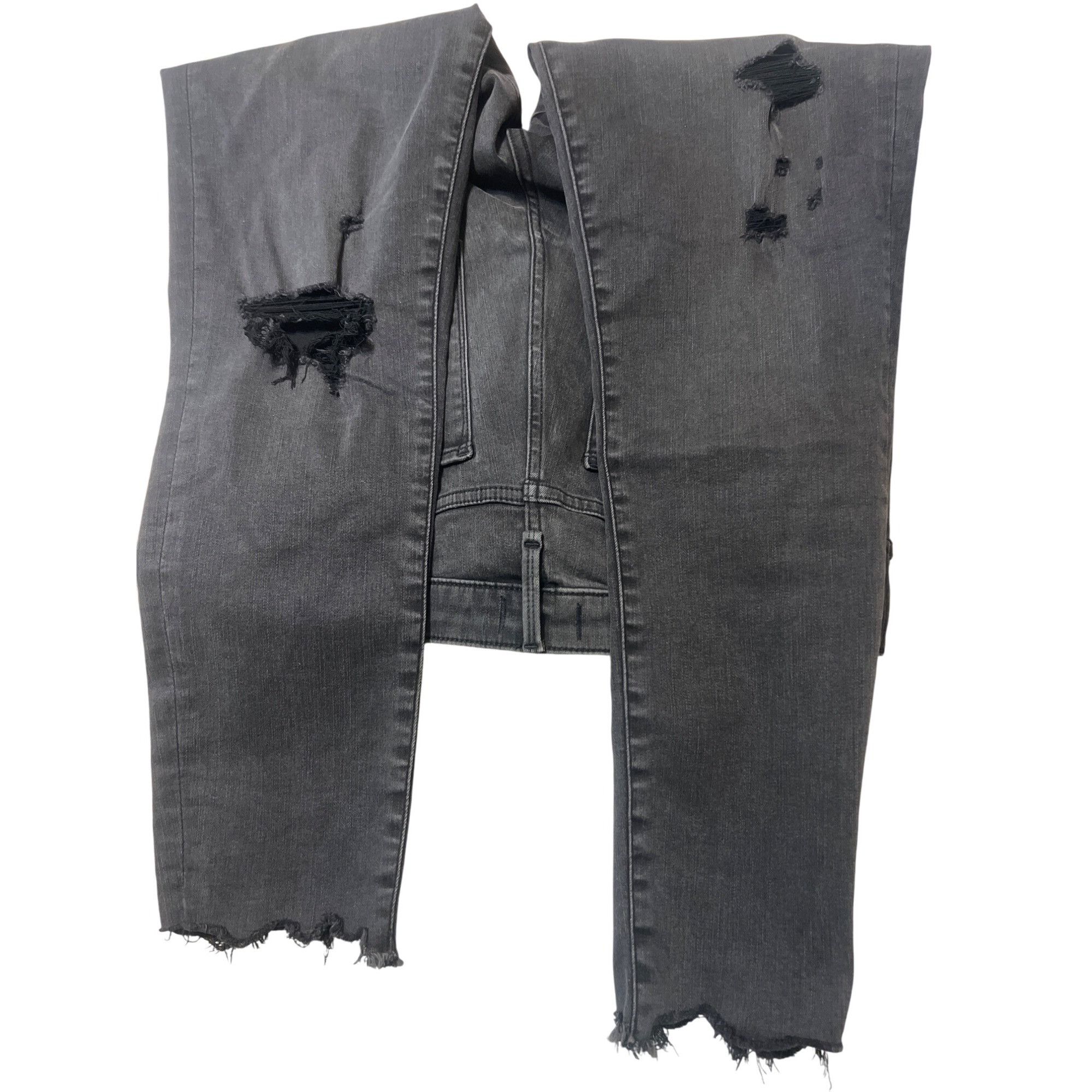 Abercrombie & Fitch Abercrombie & Fitch Simone High Rise Super Skinny Ripped Bla Size 36" / US 14 / IT 50 - 4 Thumbnail