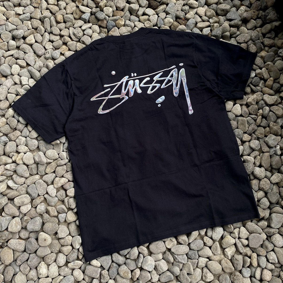 【STUSSY】 Melted T-Shirt Black BRAND NEW STUSSY MELTED TEE IN BLACK - XLARGE | eBay