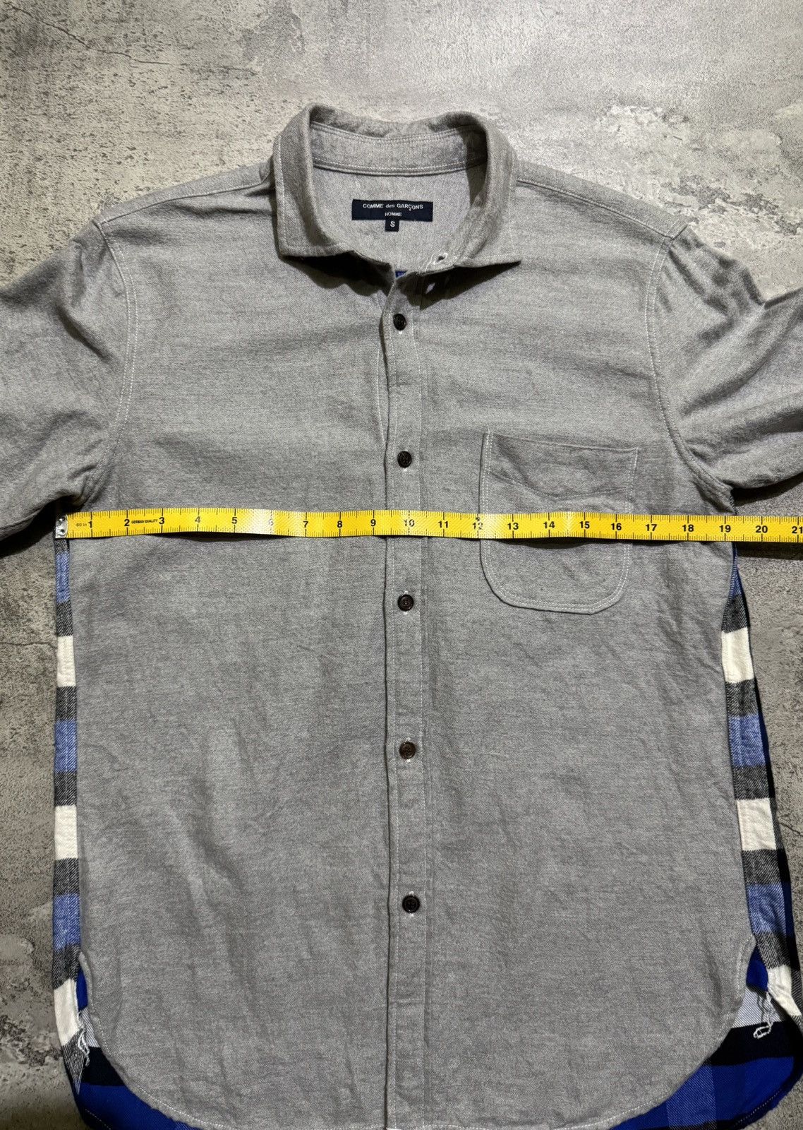 Comme des Garcons CdGH AD2013 "HL-B309" Hybrid Plaid Flannel Button Up Shirt Size US S / EU 44-46 / 1 - 12 Thumbnail