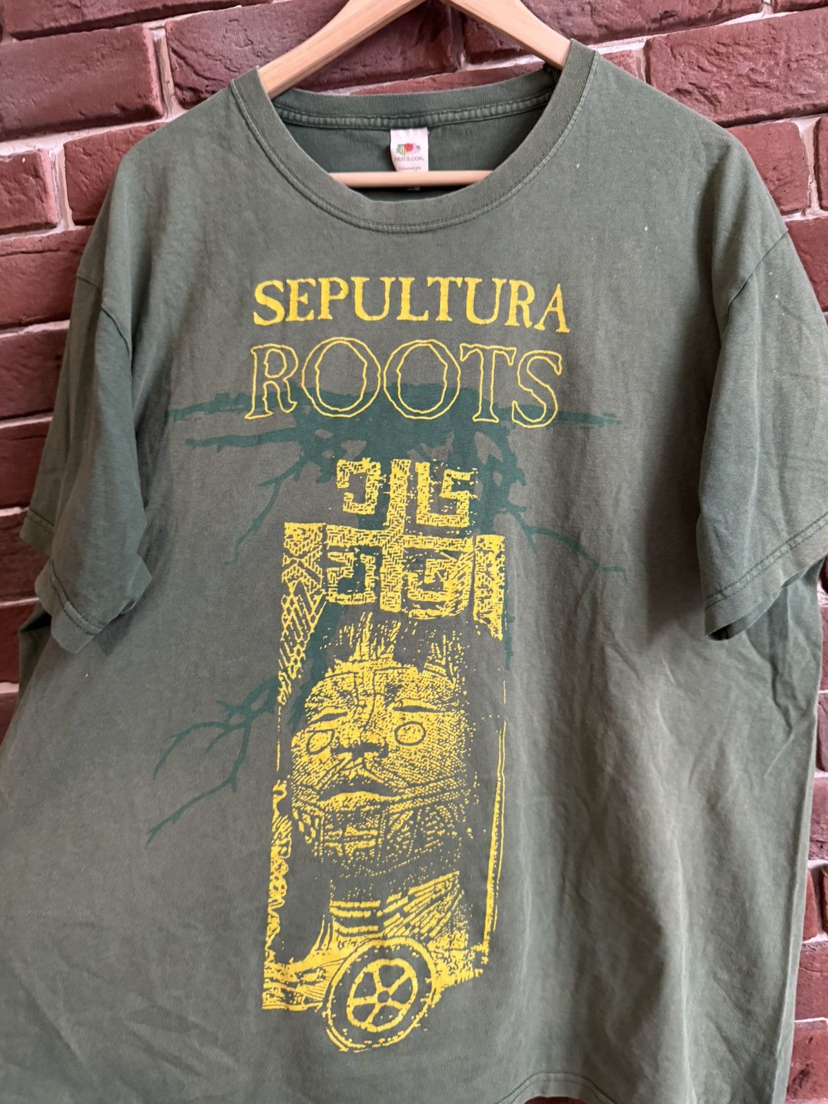 Band Tees Rare Sepultura Roots 30 years Metal Band Tee Grail XL green Size US XL / EU 56 / 4 - 2 Thumbnail