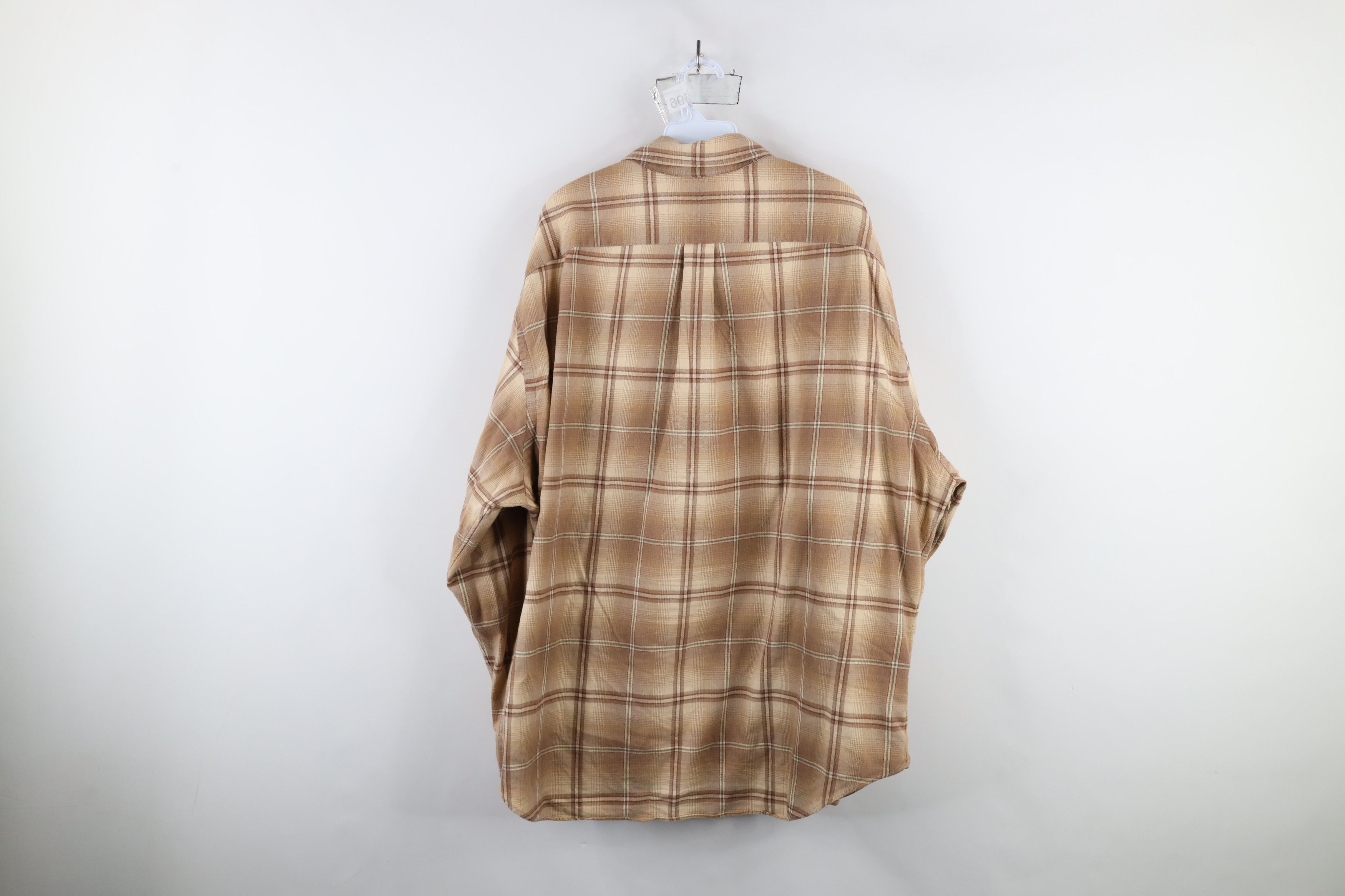 Ralph Lauren × Vintage Vintage 90s Ralph Lauren Flannel Collared Button Down Shirt Size US XXL / EU 58 / 5 - 10 Thumbnail