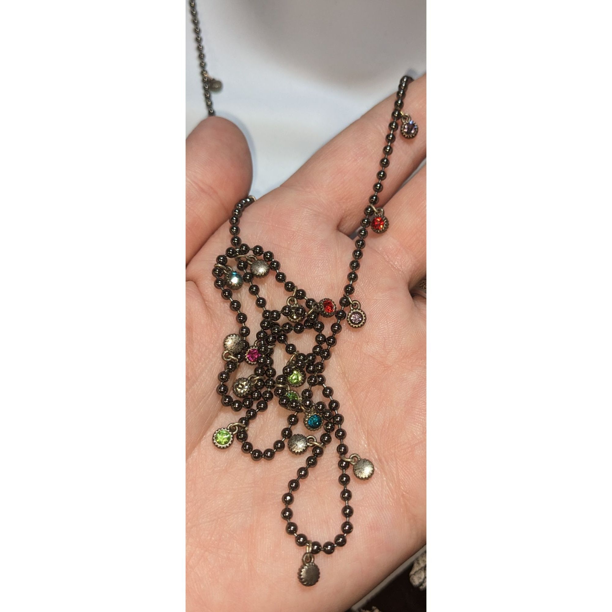 American Eagle Outfitters American Eagle Outfitters Rainbow Gem Charm Necklace Size ONE SIZE - 2 Thumbnail