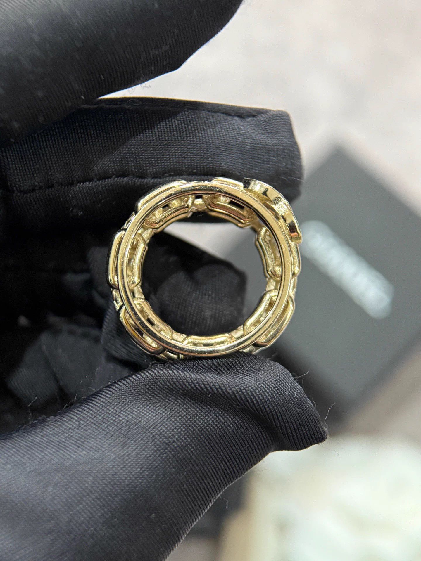 Chanel Chanel 25k Gold Cable Clasp Ring Size ONE SIZE - 3 Thumbnail