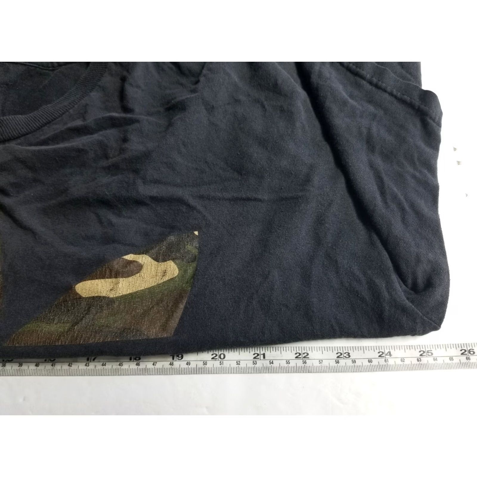 Adidas Adidas Men T-Shirt XL Black Logo Short Sleeve Tee See Pics Camouflage Fill Crew Neck Knit Cotton Size US XL / EU 56 / 4 - 4 Thumbnail