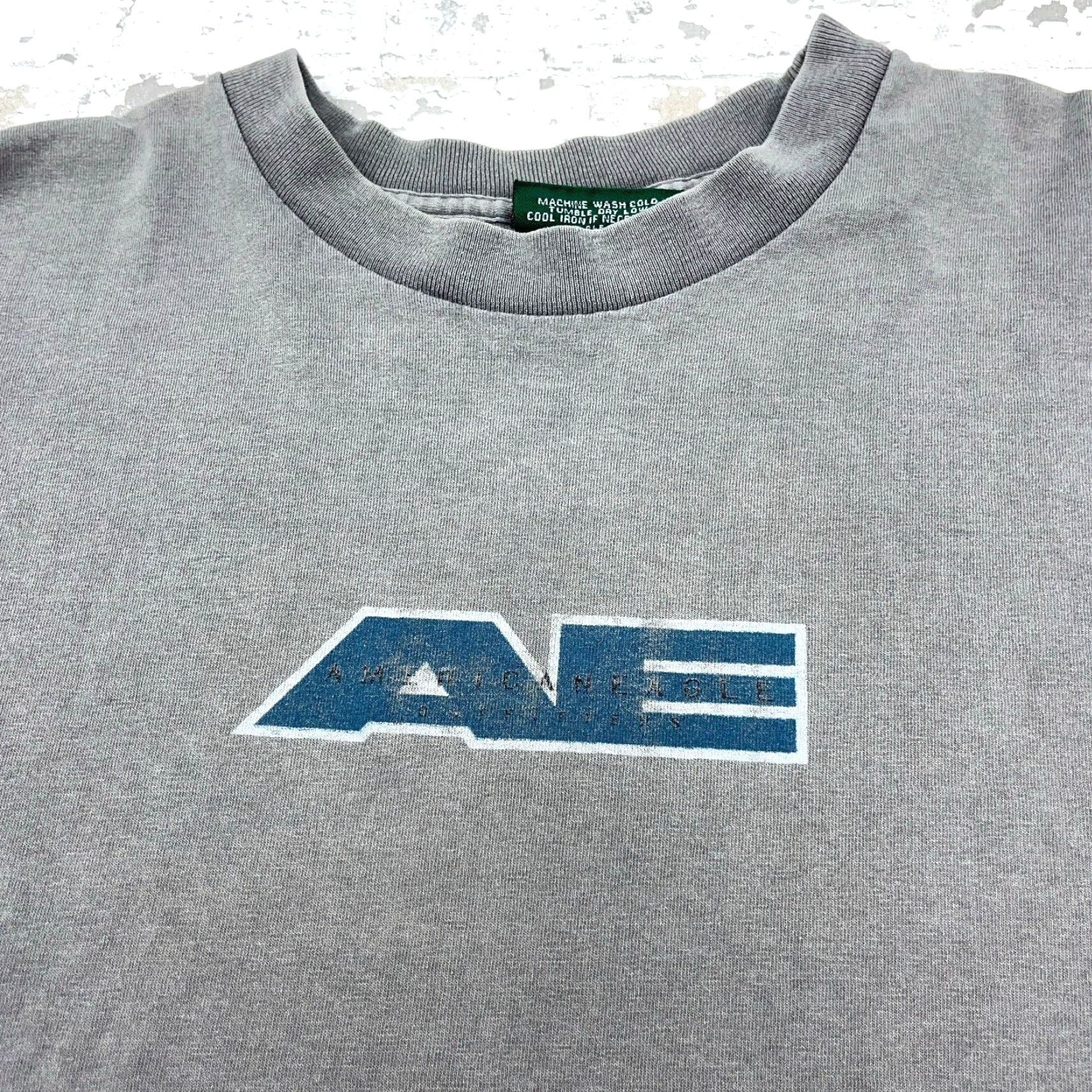 American Eagle Outfitters VINTAGE American Eagle Outfitters Shirt Men XL Gray Tee Single Stitch USA 90s Y2K 2000s Size US XL / EU 56 / 4 - 4 Thumbnail