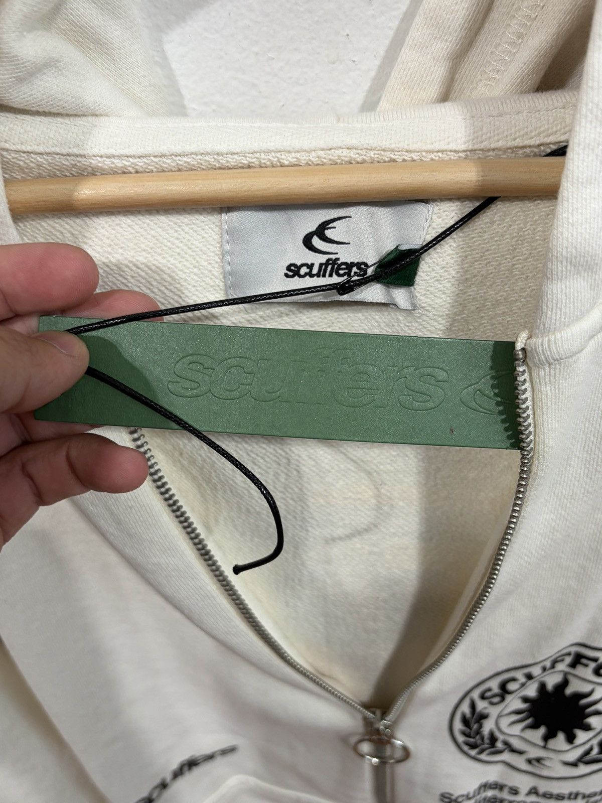 Other Scuffers Champ Ecru Zipped Hoodie Size US L / EU 52-54 / 3 - 5 Thumbnail