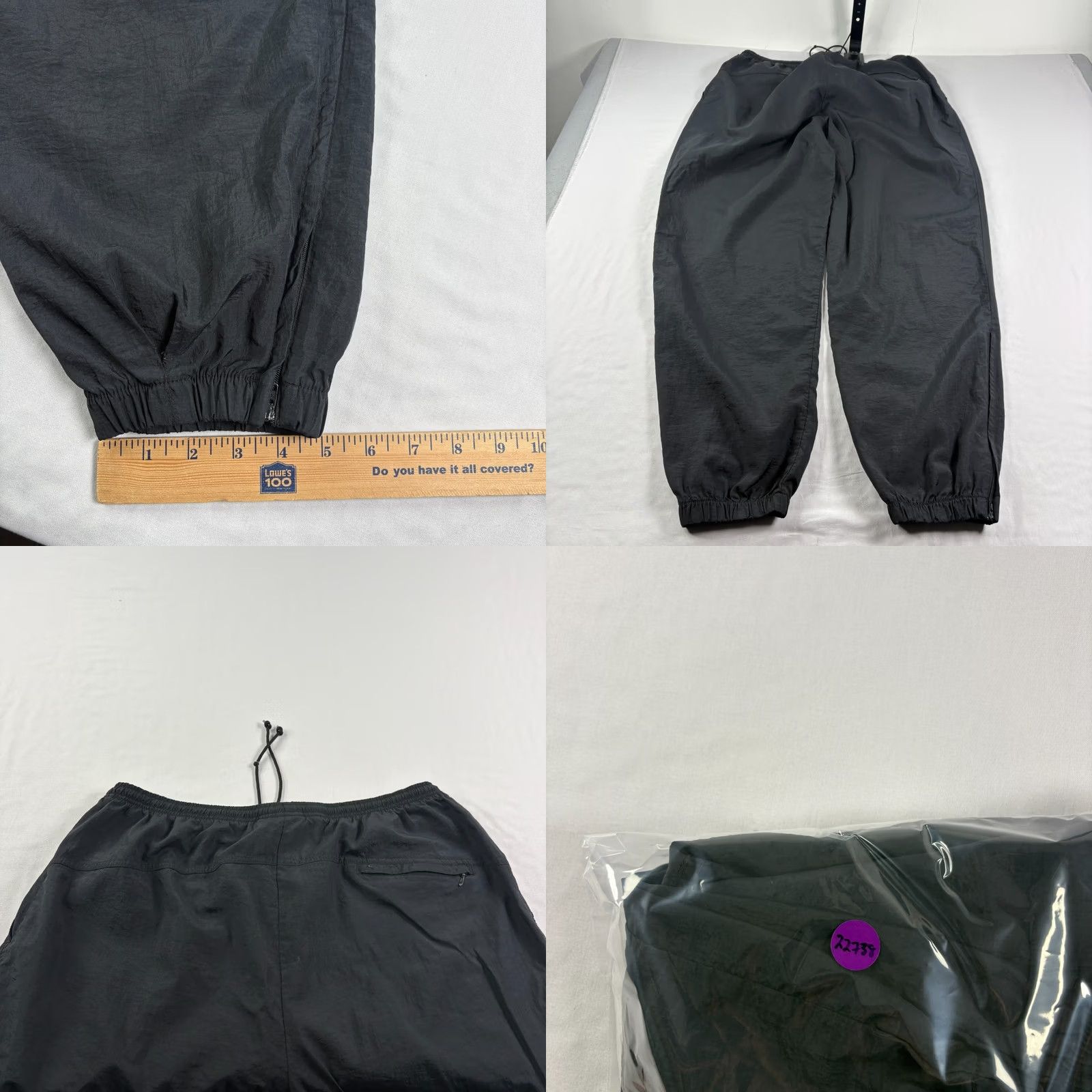Nike VINTAGE Nike Track Pants Mens 2XL Black Tapered Jogger Stretch Athleisure Size US 39 - 8 Thumbnail