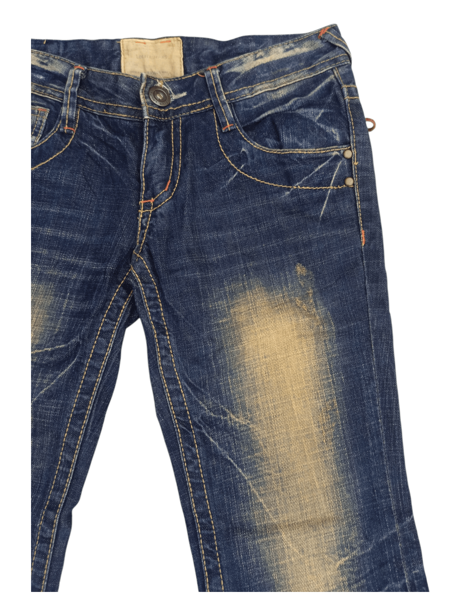 Japanese Brand Lolita Leather Bomdage Mudmax If Six Style Flare Denim Size US 29 - 4 Thumbnail