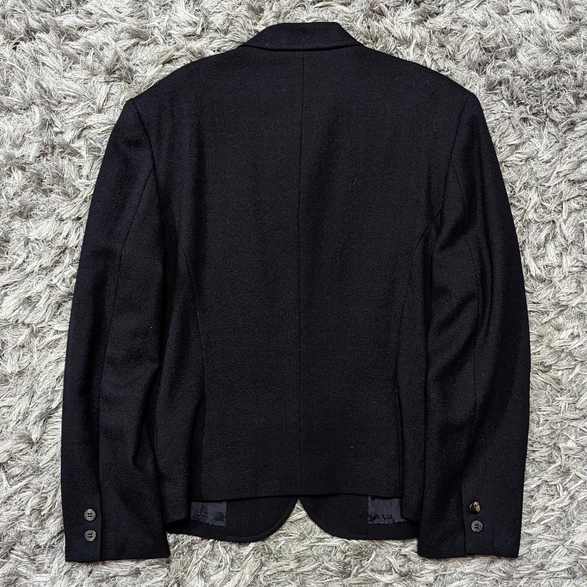 Comme des Garcons × Rei Kawakubo × Vintage 🔥Vintage AD1990 CdG TRICOT Wool Nice Design Blazer Size 36R - 8 Thumbnail