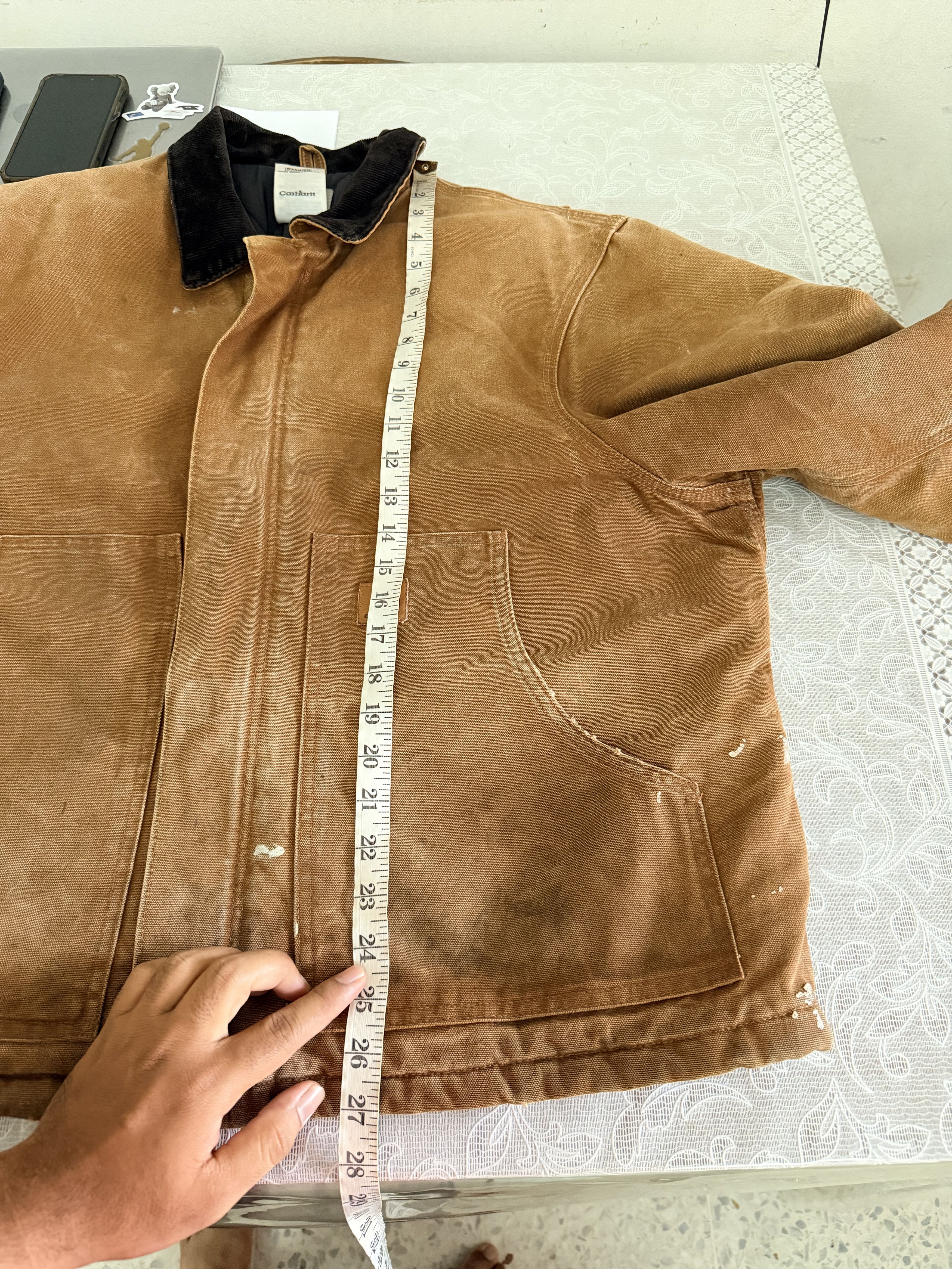 Carhartt Vintage Carhartt Distressed Detroit Zipper Jacket Size US L / EU 52-54 / 3 - 22 Thumbnail