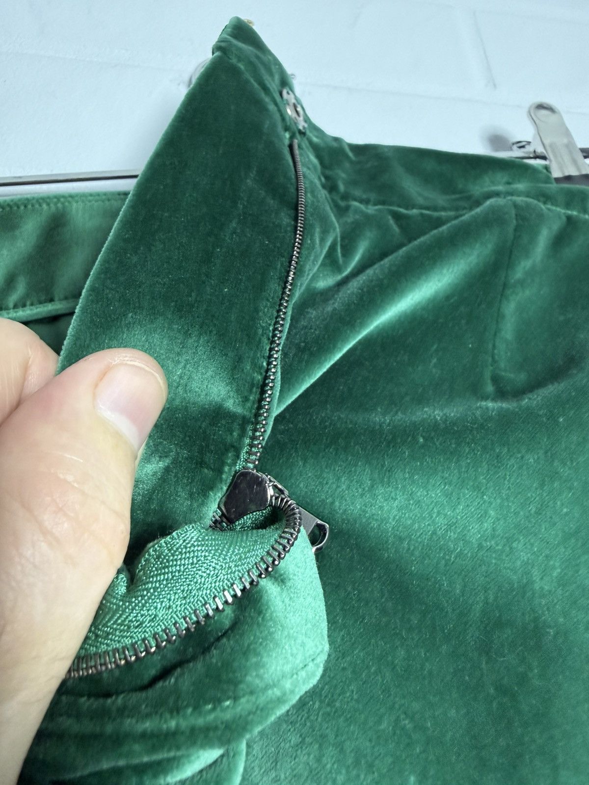 Dolce & Gabbana Dolce & Gabbana Velour Trouser Suit Green IT 40-42 US 4-6 Size XS / US 0-2 / IT 36-38 - 18 Thumbnail