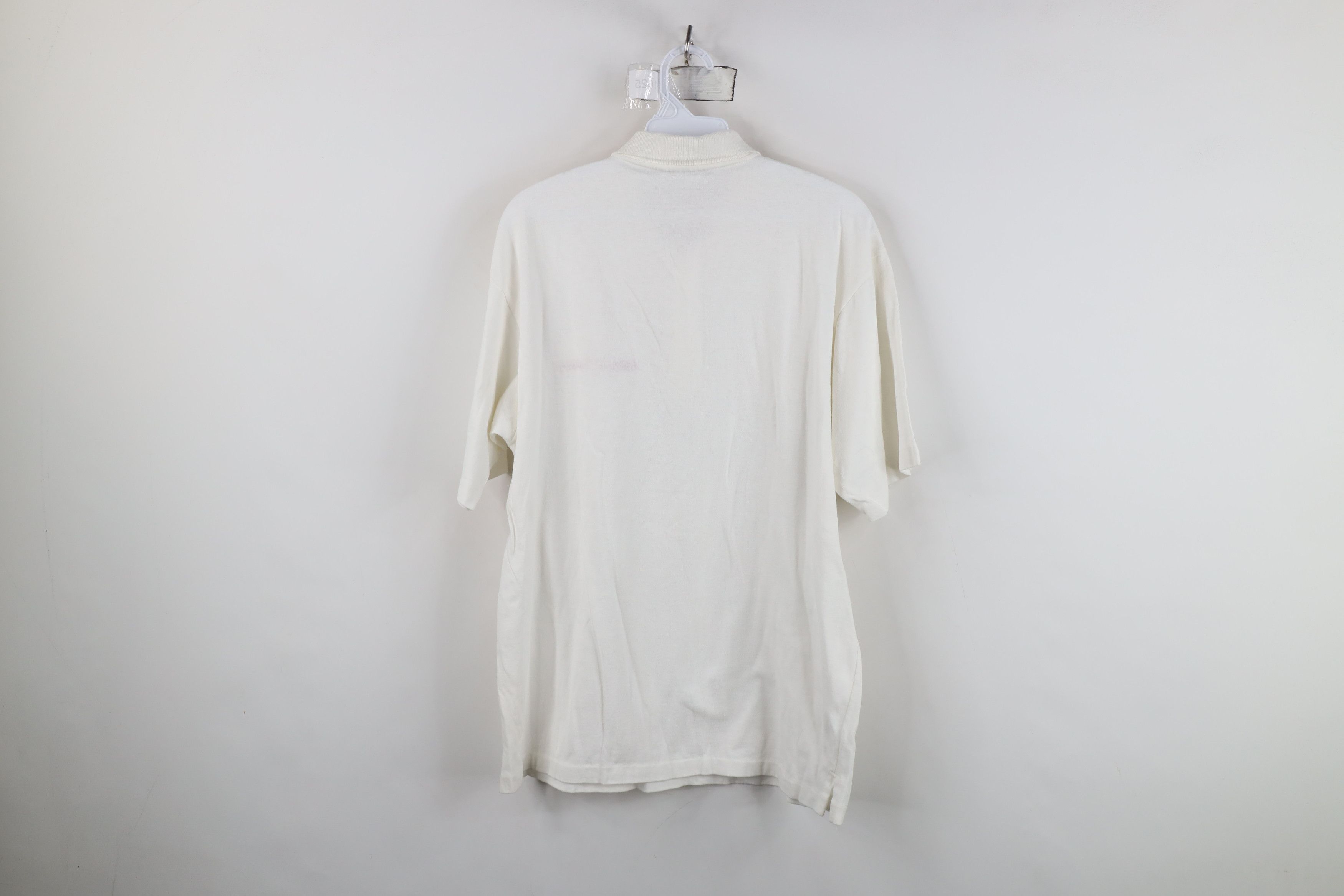 Vintage Vintage 80s 90s Spell Out Animal Farms Polo Shirt White USA Size US L / EU 52-54 / 3 - 13 Thumbnail