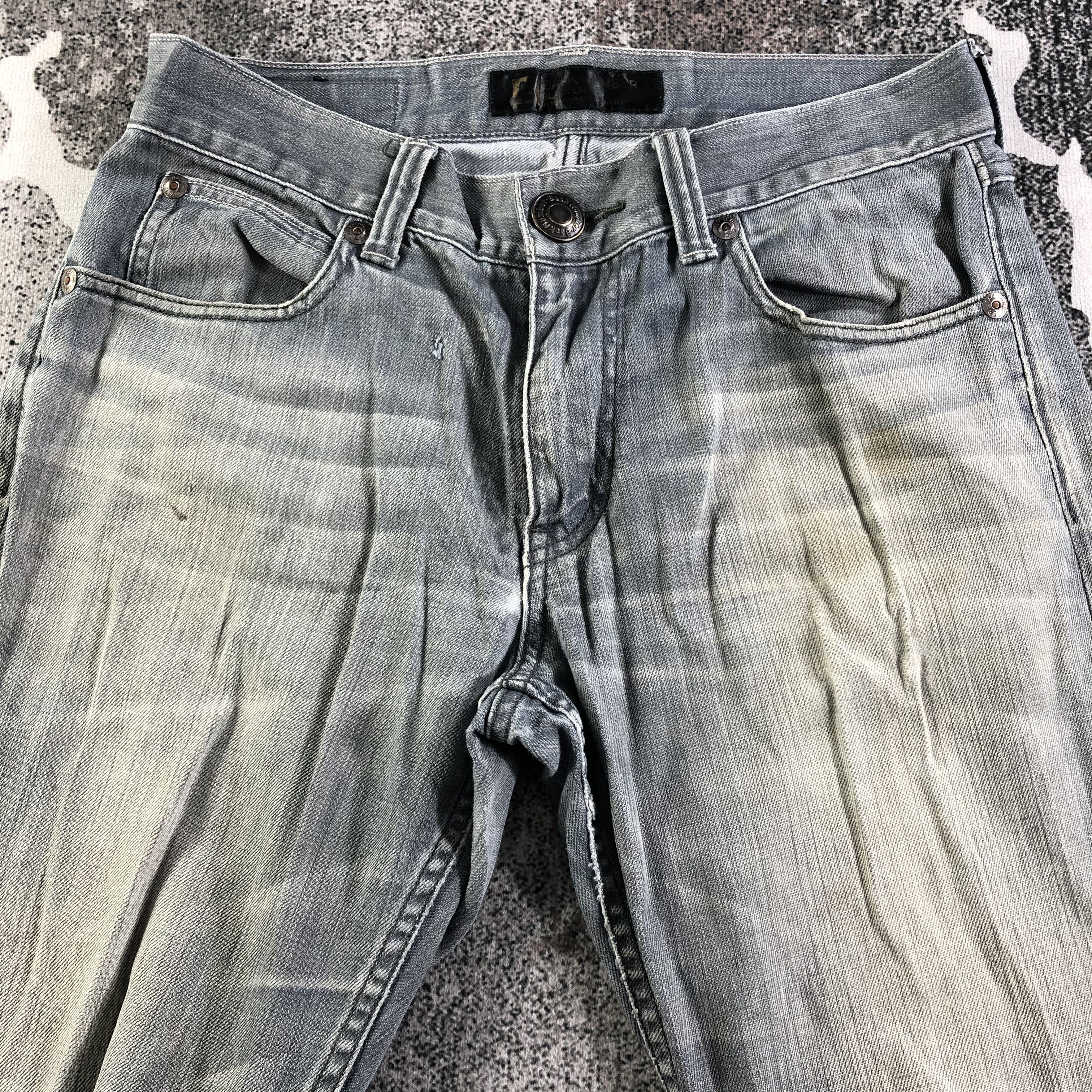 Japanese Brand Distress Back Number Jeans Faded Blue Denim KJ2374 Size US 30 / EU 46 - 3 Thumbnail