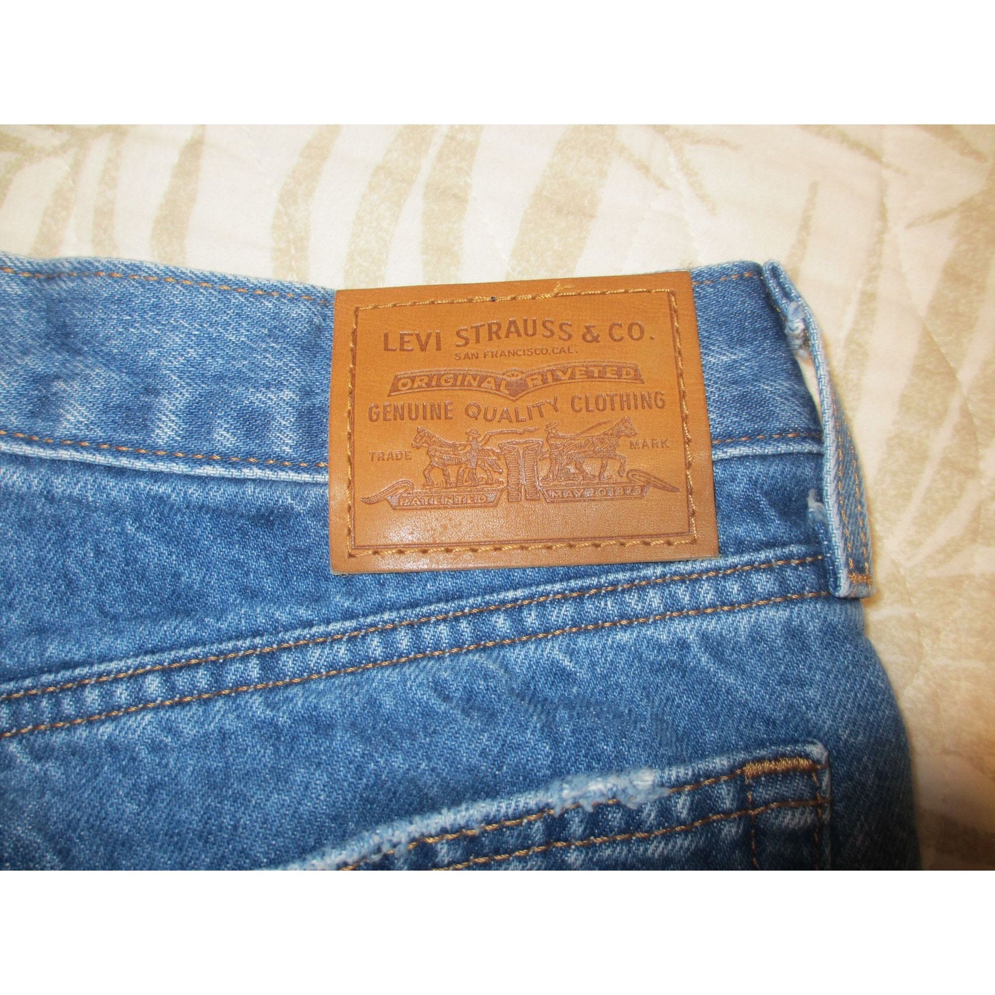 Levi's Levis Premium Wedgie Fit Distressed Jeans Size 29 High-Rise Size 29" - 6 Thumbnail