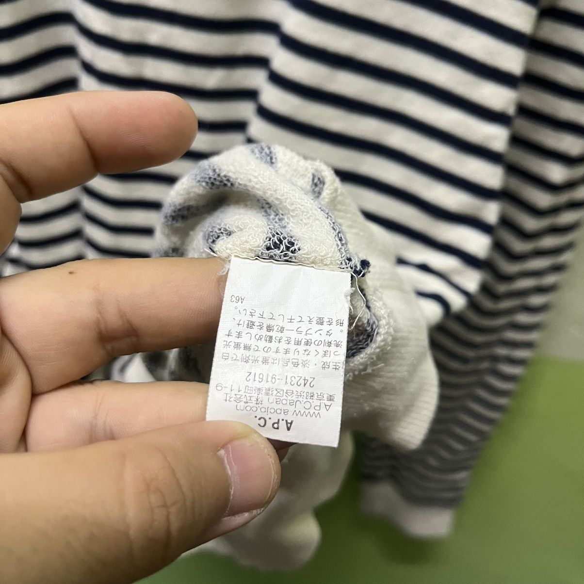 A.P.C. Rare A.P.C Stripe Sweatshirt Size US XS / EU 42 / 0 - 7 Thumbnail