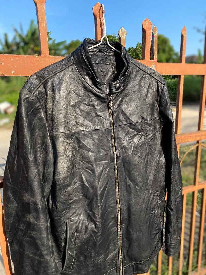 Genuine Leather × Vintage Vintage🔥 Lonino Lamborghini Leather Jacket Size US M / EU 48-50 / 2 - 3 Thumbnail