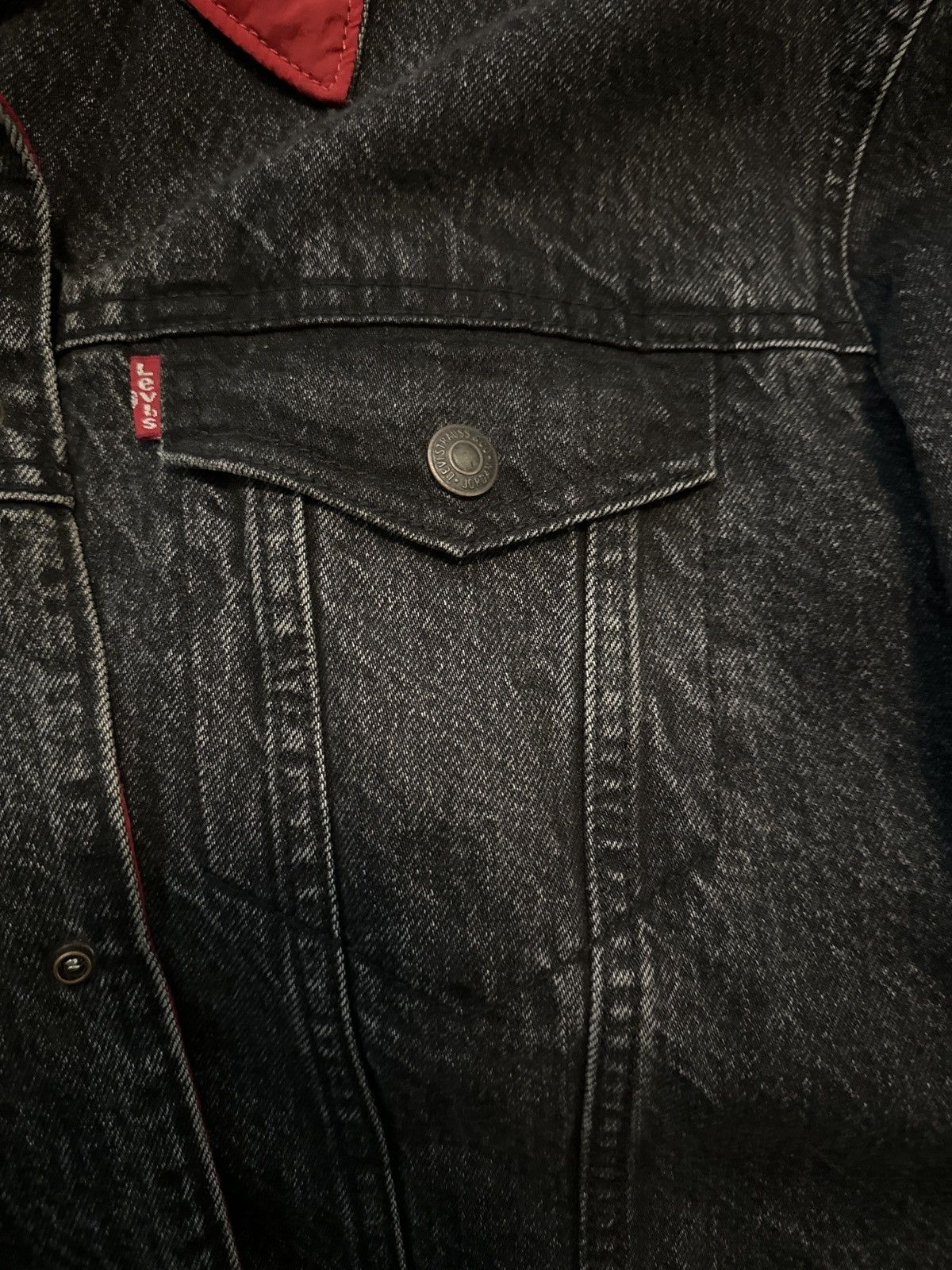 Jordan Brand × Levi's Levis x Jordan Denim Jacket Black Size US XL / EU 56 / 4 - 5 Thumbnail