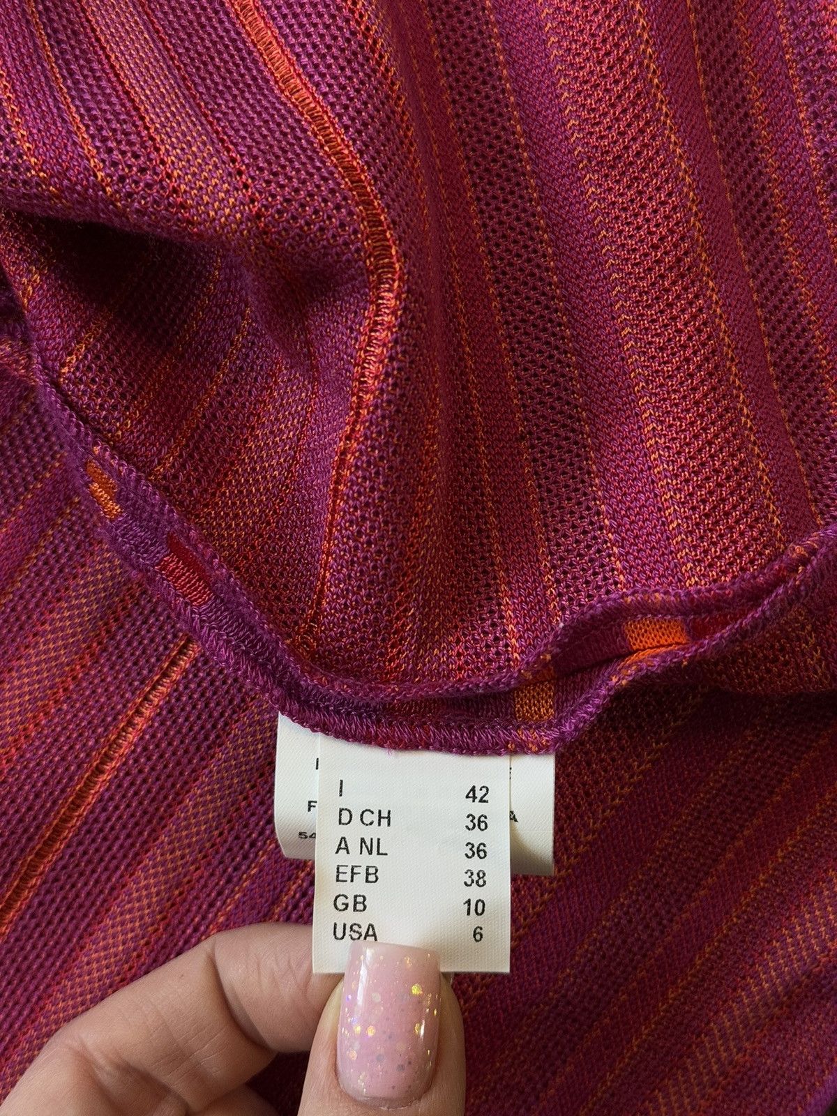 Designer × Missoni Missoni coloured striped cardigan sweater Size M / US 6-8 / IT 42-44 - 5 Thumbnail