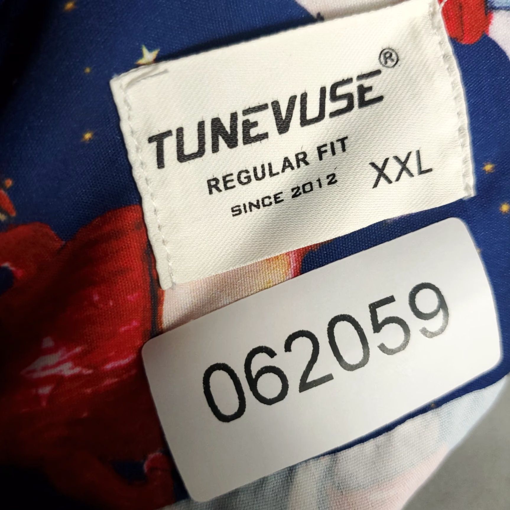 Vintage Tunevuse Shirt Mens 2XL Blue Christmas Snowman Stretch Button Up Long Sleeve Size US XXL / EU 58 / 5 - 8 Thumbnail