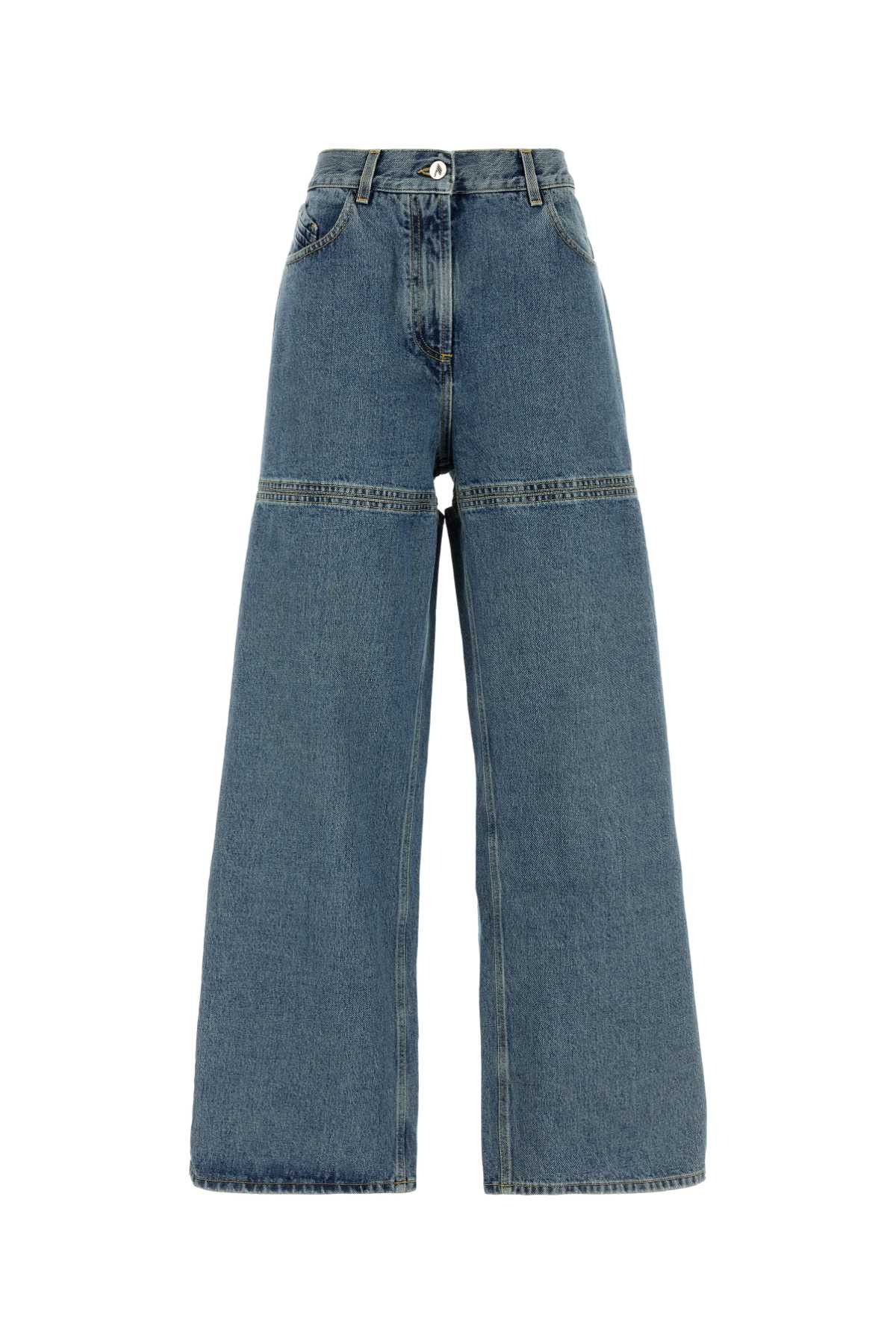 Denim Wide-Leg Jeans