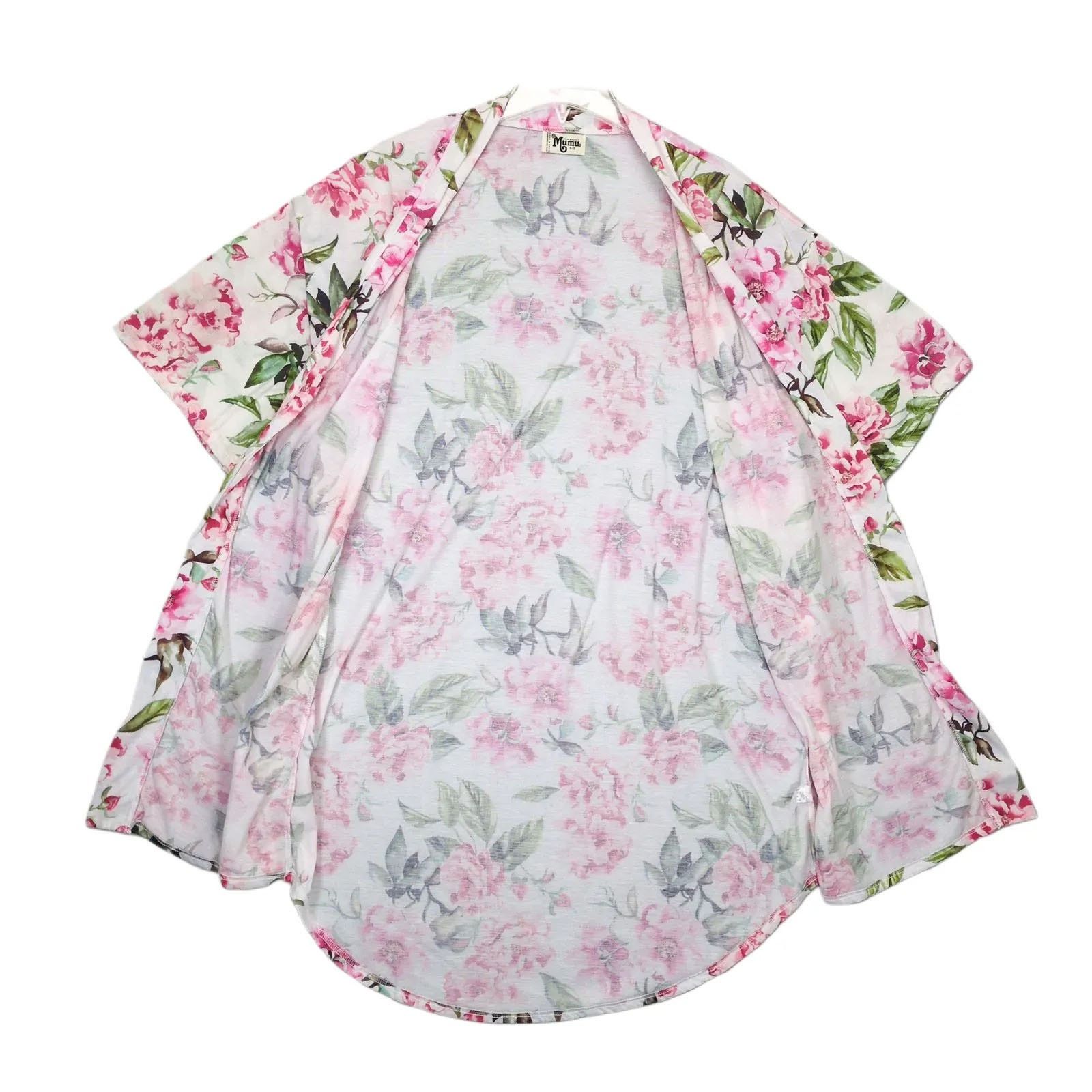 Show Me Your MuMu Show Me Your Mumu Kimono Robe One Size Floral Rose Print Size ONE SIZE - 2 Thumbnail